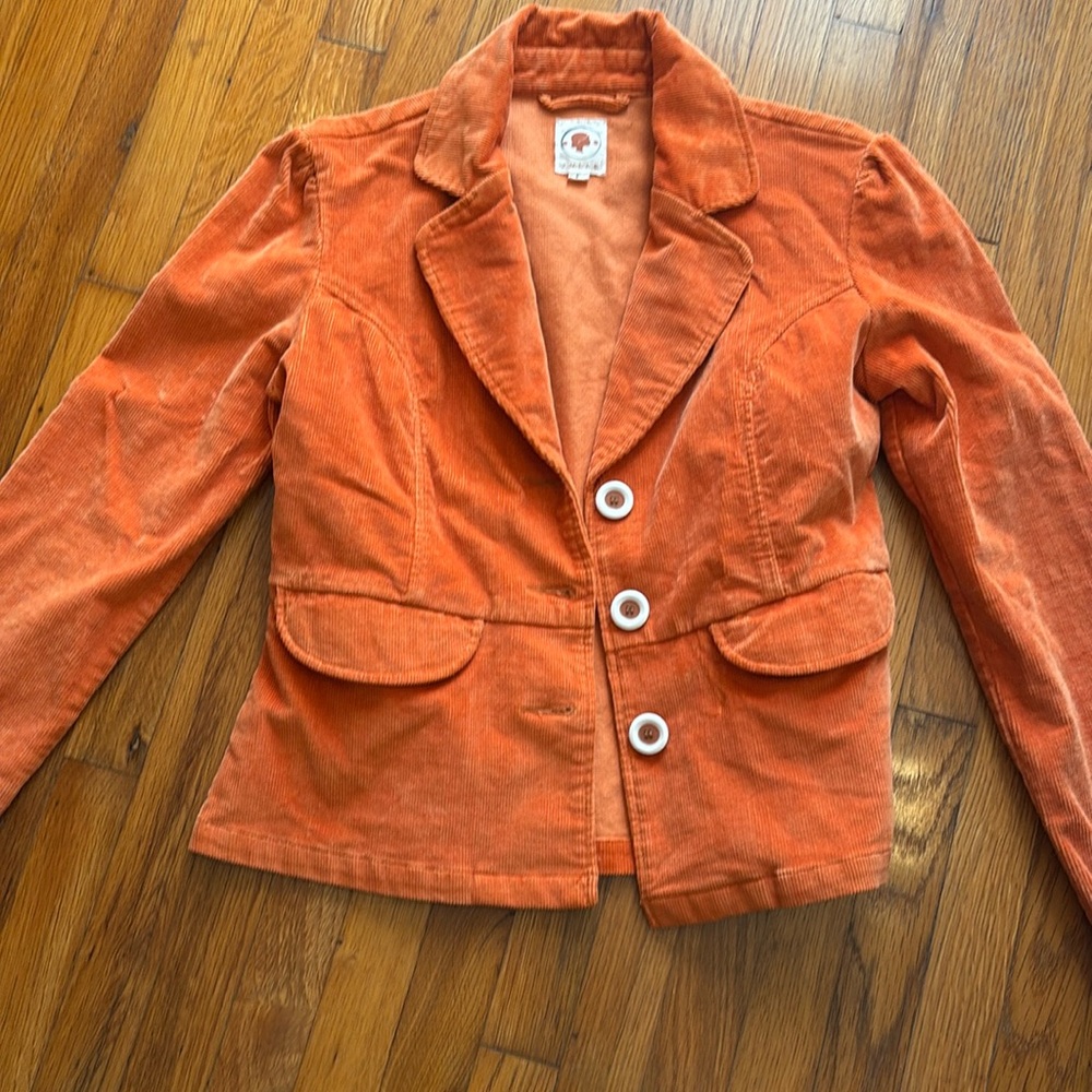 Anthropologie Tulle Corduroy Jacket